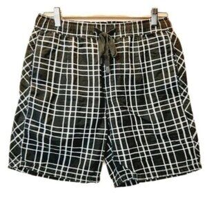 ZANEROBE / Linen blend Plaid Shorts B&W Men's Sz 30